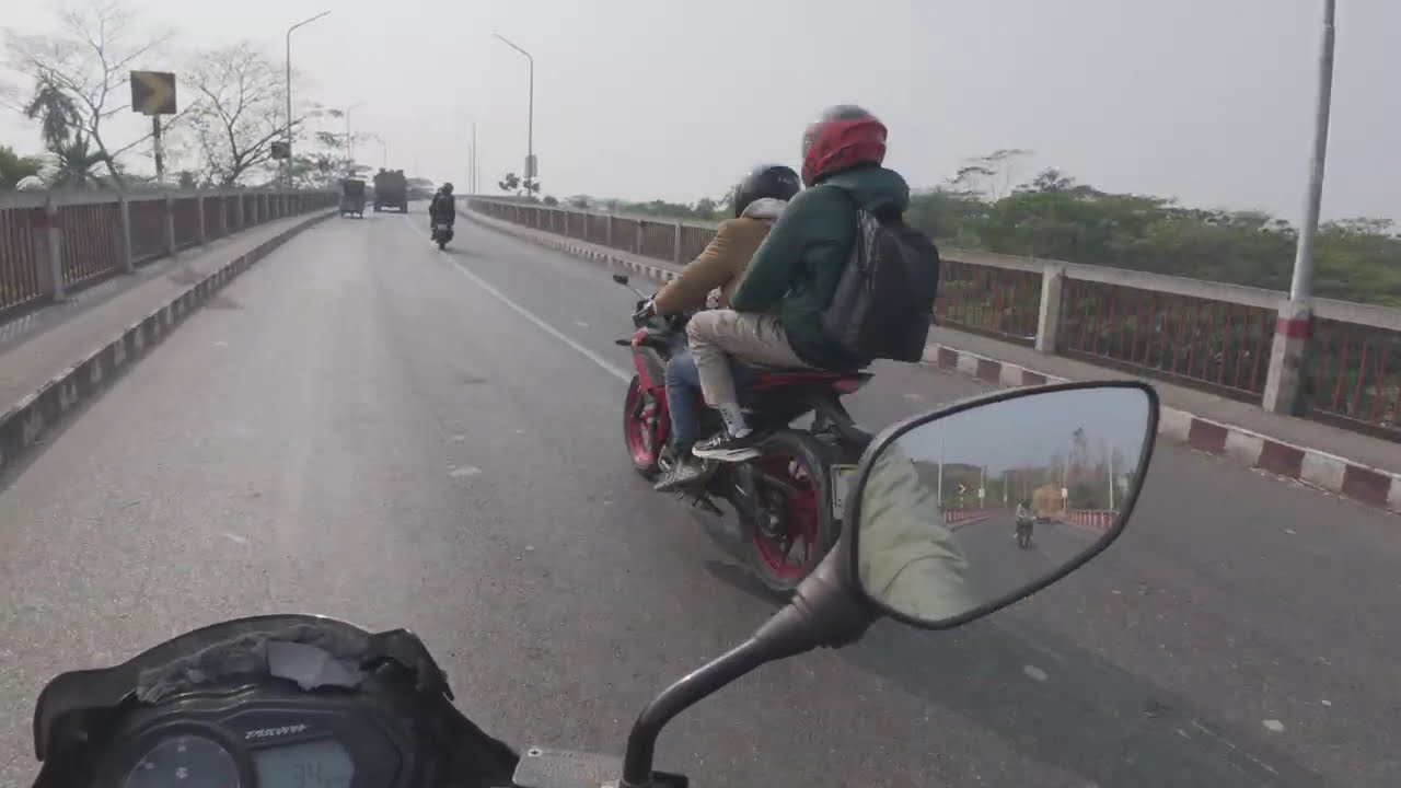 Jhalokathi gabkhan bridge 💫👍🎥🇧🇩🏍️🏍️