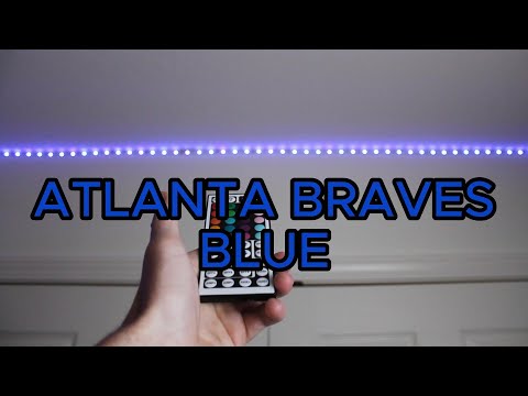 How to make ATLANTA BRAVES BLUE on LED light strips!