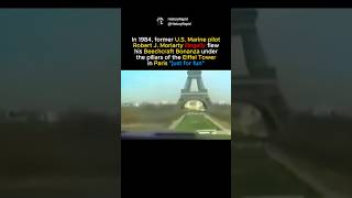 Pilot Flies Under the Eiffel Tower #shorts