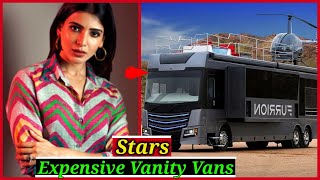 Expensive Vanity Vans of South Indian Stars | Samantha Ruth Prabhu, Allu Arjun, Kajal Agarwal