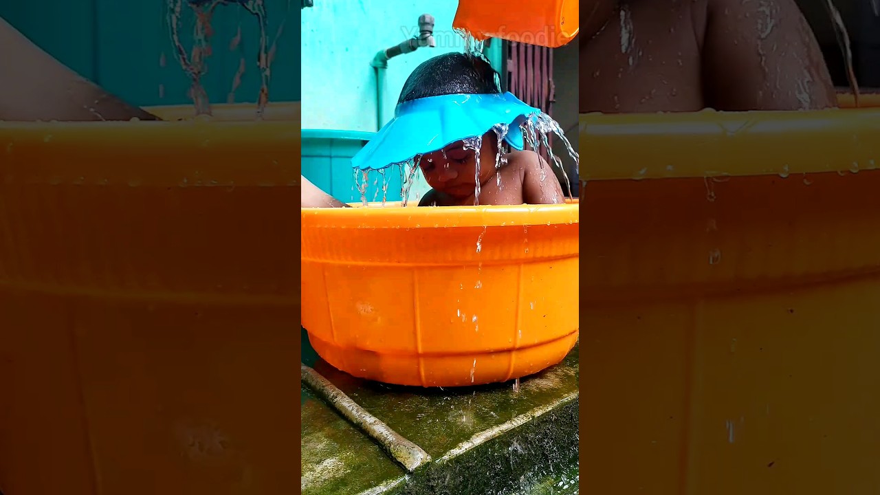 Baby shower cap || Baby shampoo protection shower cap 