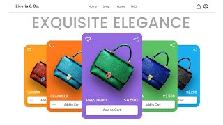 How to Create  3D Product Carousel Website in  HTML,CSS, JavaScript
