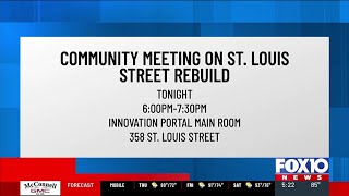 Community meeting on St. Louis Street renovations