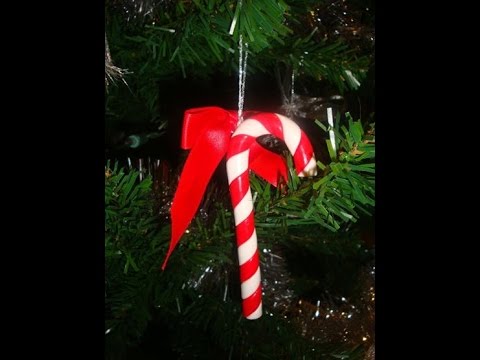 Lavoretti Di Natale Con Zucchero.Tutorial Bastoncino Di Zucchero In Fimo Youtube