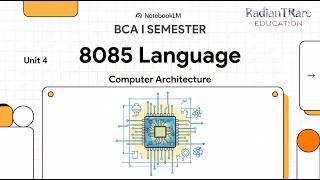 Unit IV: 8085 Microprocessor Overview | Computer Architecture — BCA 1st Sem | BU | RTR Education