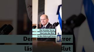 #Kanzler #Scholz zum #Angriff auf #Israel - ein brutaler Terror gegen unschuldige Zivilisten #shorts