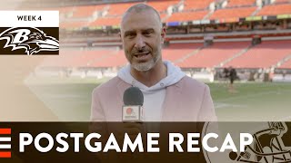 Browns vs Ravens Week 4 | Postgame Recap