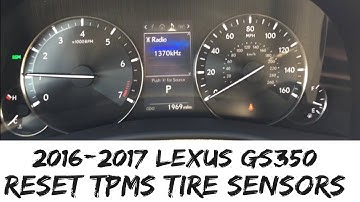 Reset 2017 Lexus GS350 TPMS Sensor Reprogram Toyota