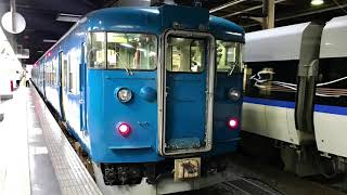 413系富山駅入線.発車。