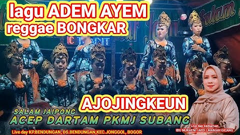 salam jaipong Acep Dartam pkmj Subang lagu Adem ayem - ajojing naek reggae Bongkar #jaipong #bajidor