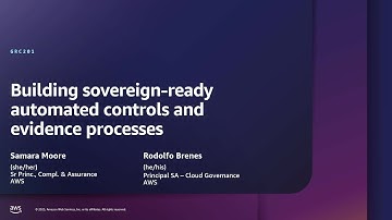 AWS re:Inforce 2025 - Building sovereign-ready automated controls and evidence processes (GRC201)