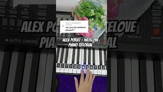 Alex Porat - HATELOVE Piano Tutorial #notpianika #pianotutorial #notangka #babymonster
