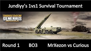 Zero Hour 1vs1 Survival Tournament Round 1 MrXezon vs Curious Command and Conquer Generals