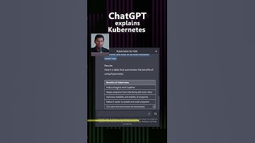 ChatGPT explains Kubernetes