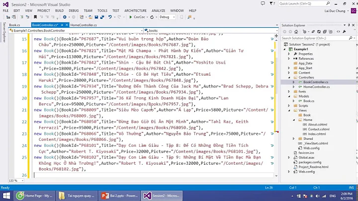 Phần 2 Controller   ActionResult   Routing trong ASP NET MVC 5