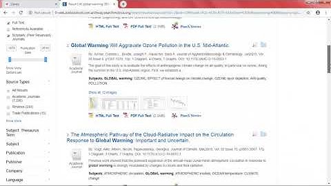 How to do a Basic Search in EBSCOhost
