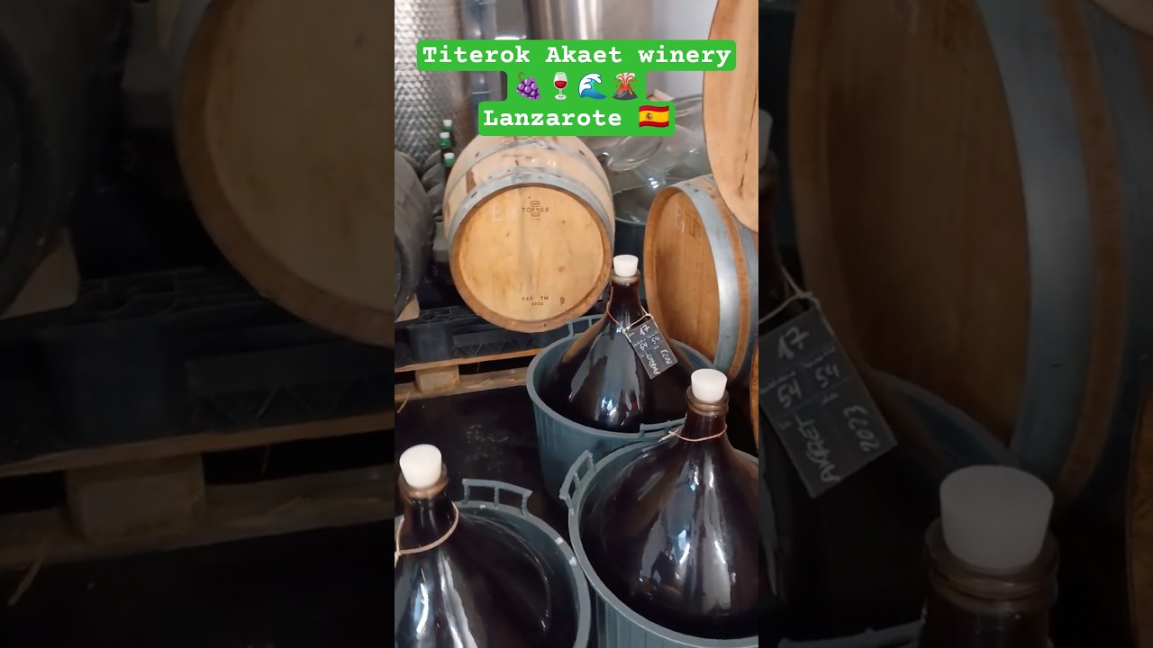 I visit Titerok Akaet #winery in #Lanzarote, Spain 🇪🇸