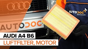 Så byter du luftfilter, motor på AUDI A4 B6  [GUIDE]