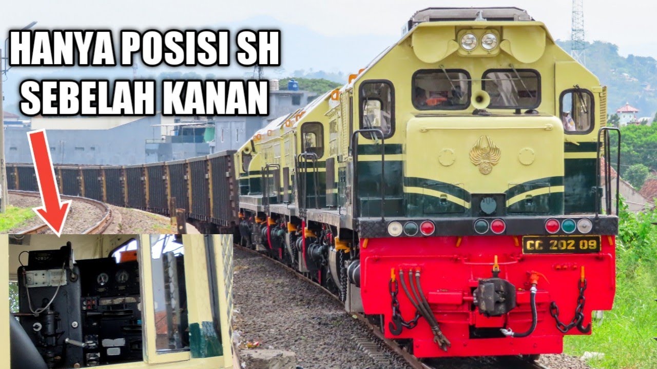 LOKOMOTIF LIVERY VINTAGE SUMATERA ! Melihat dari Dekat Kabin CC 202 PJKA ternyata SINGLE MEJA LAYAN