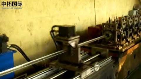 high speed stud and track roll forming machine with Servo running cutting