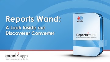 Reports Wand - Oracle Discoverer Replacement - Discoverer Converter