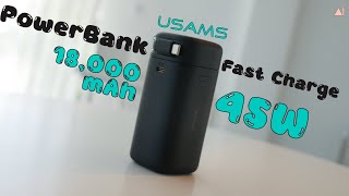 รีวิว USAMS PowerBank Magnetic ไอเดียดี ถอดเปลี่ยนอแดปเตอร์ได้ ชาร์จไว 45W กับแบตเตอรี่ 18,000 mAh