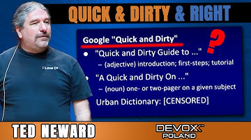 Projects Done Quick & Dirty & Right • Ted Neward • Devoxx Poland 2022