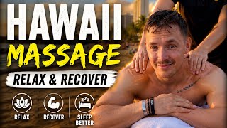 Gave massage to American man 🇺🇸 in waikiki beach, Hawaii 🌺 
