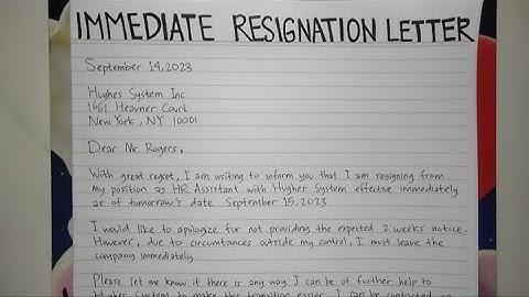 Stapsgewijze handleiding voor het schrijven van een onmiddellijke ontslagbrief | Schrijfpraktijken