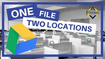 One file in two Folders without copying. In Google Drive, it