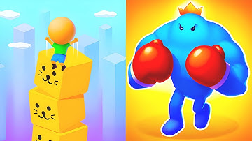 Cube Surfer VS Punchy Race 🟪🥊 Max Level Gameplay Walkthrough Android iOS Update 3G4E