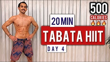 Cardio Workout Day 4 🔥Get FIT FAST with This 20 Min Tabata HIIT Cardio Blast!