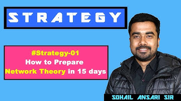 #Strategy 01 | GATE Preparation by Self Study | Network Theory