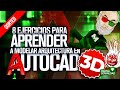 🌟🌟🌟 AutoCAD  3D para PRINCIPIANTES | tutorial ESPAÑOL Curso ARQUITECTURA desde CERO a partir de 2D