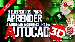 AutoCAD  3D para PRINCIPIANTES | tutorial ESPAÑOL Curso ARQUITECTURA desde CERO a partir de 2D