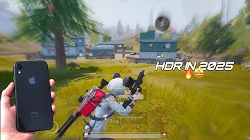 iPhone XR new 3.6 UPDATE gameplay 🔥| HDR+60fps IN 2025 🤩 | PUBG MOBILE