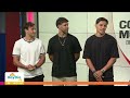 Jugadores de la selección boricua analizan el terreno de juego del Mundial