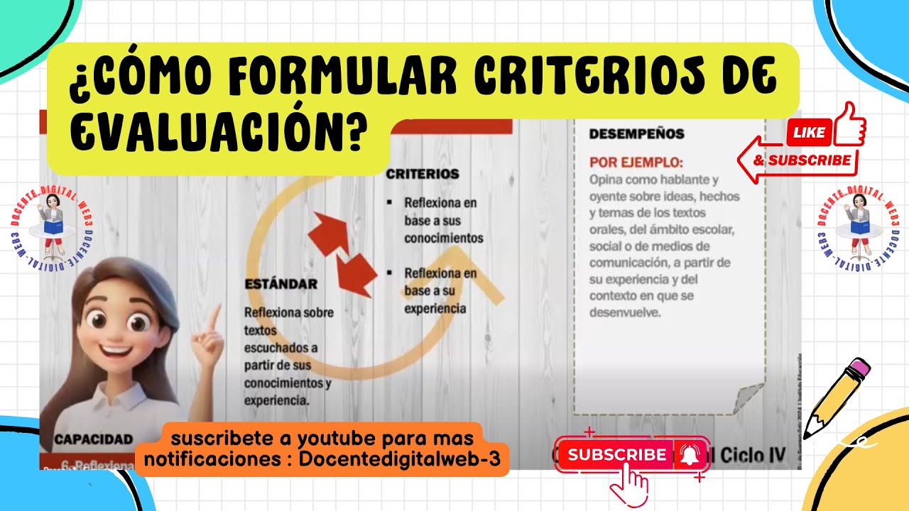 ¿CÓMO FORMULAR LOS CRITERIOS DE EVALUACIÓN? EXPLICADOS COMO NUNCA ANTES — LUIS GUERRERO