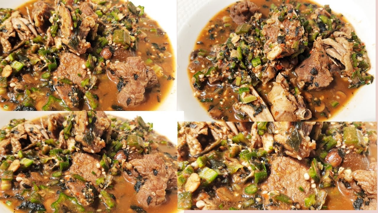 African Oilless Okra Soup Recipe YouTube