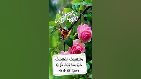 سورة الكهف ادريس ابكر المال والبنون زينة الحياة الدنيا صباح الخير