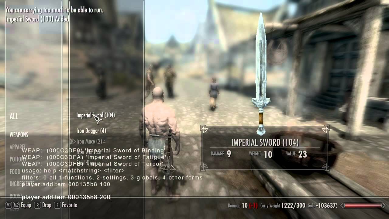 Unlimited Gold And Duplicate Any Item In Skyrim Cheat Youtube