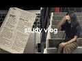 Study Vlog📚| productive study vlog, studying for midterms.