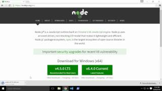 [Getting Started with Node.js] Lesson 2 Installing Node js