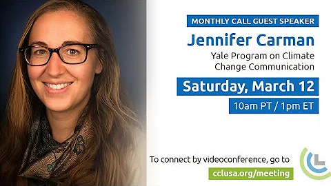 Dr. Jennifer Carman | Citizens' Climate Lobby | Ma...