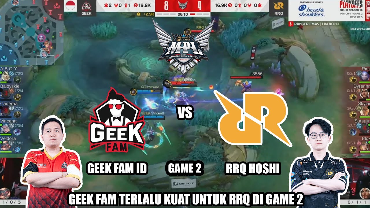 RRQ VS GEEK GAME 2 | MPL ID S14 Playoff RRQ Hoshi vs Geek Fam ID