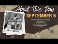 September 5 About This Day