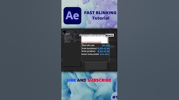 Create a Blinking Effect in After Effects in 30 Seconds! #shorts