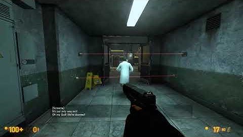 Black Mesa - Attempting to save the scientist from dying!