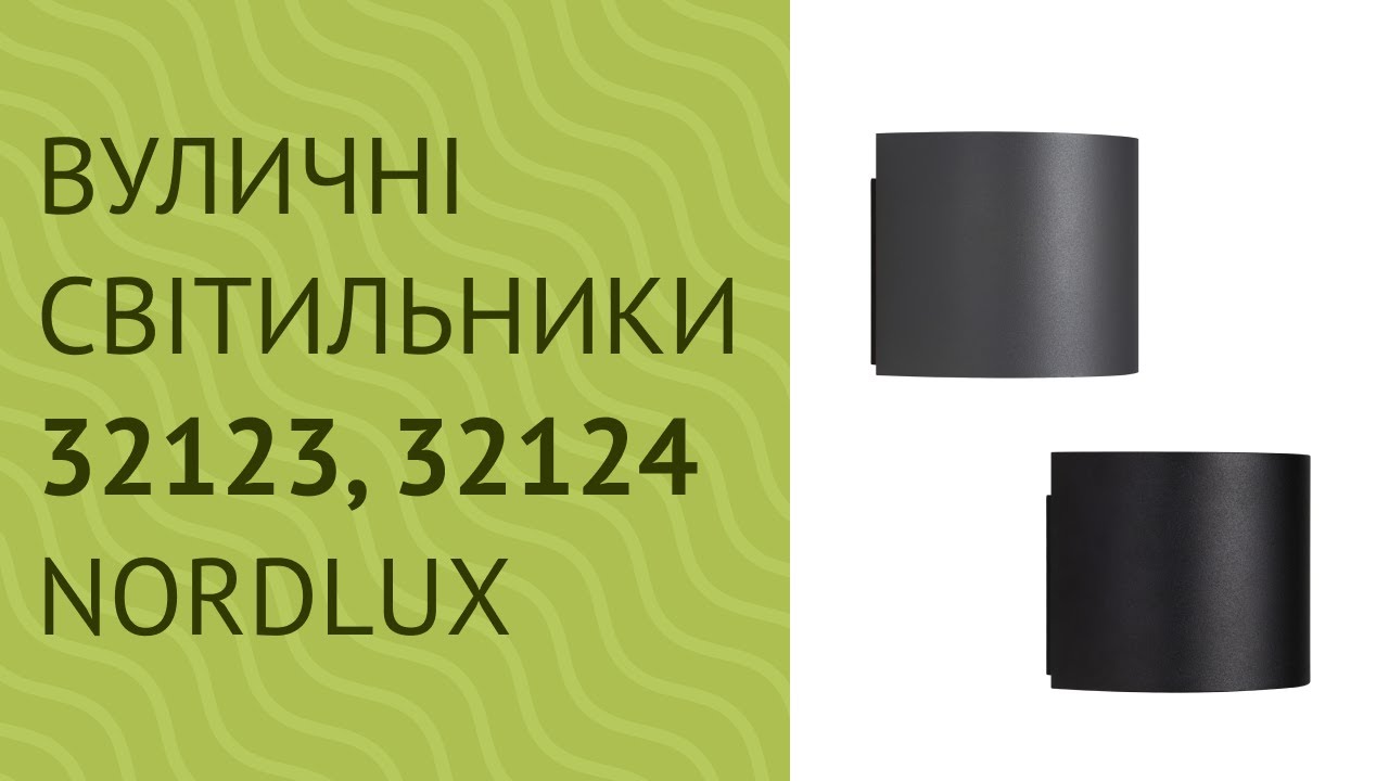 Вуличні світильники 32123, 32124 від Nordlux