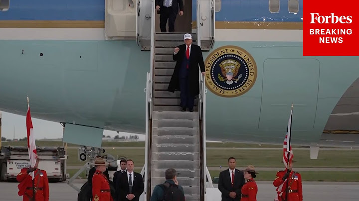 BREAKING NEWS: President Trump Arrives In Calgary, Canada, For The G7 Summit